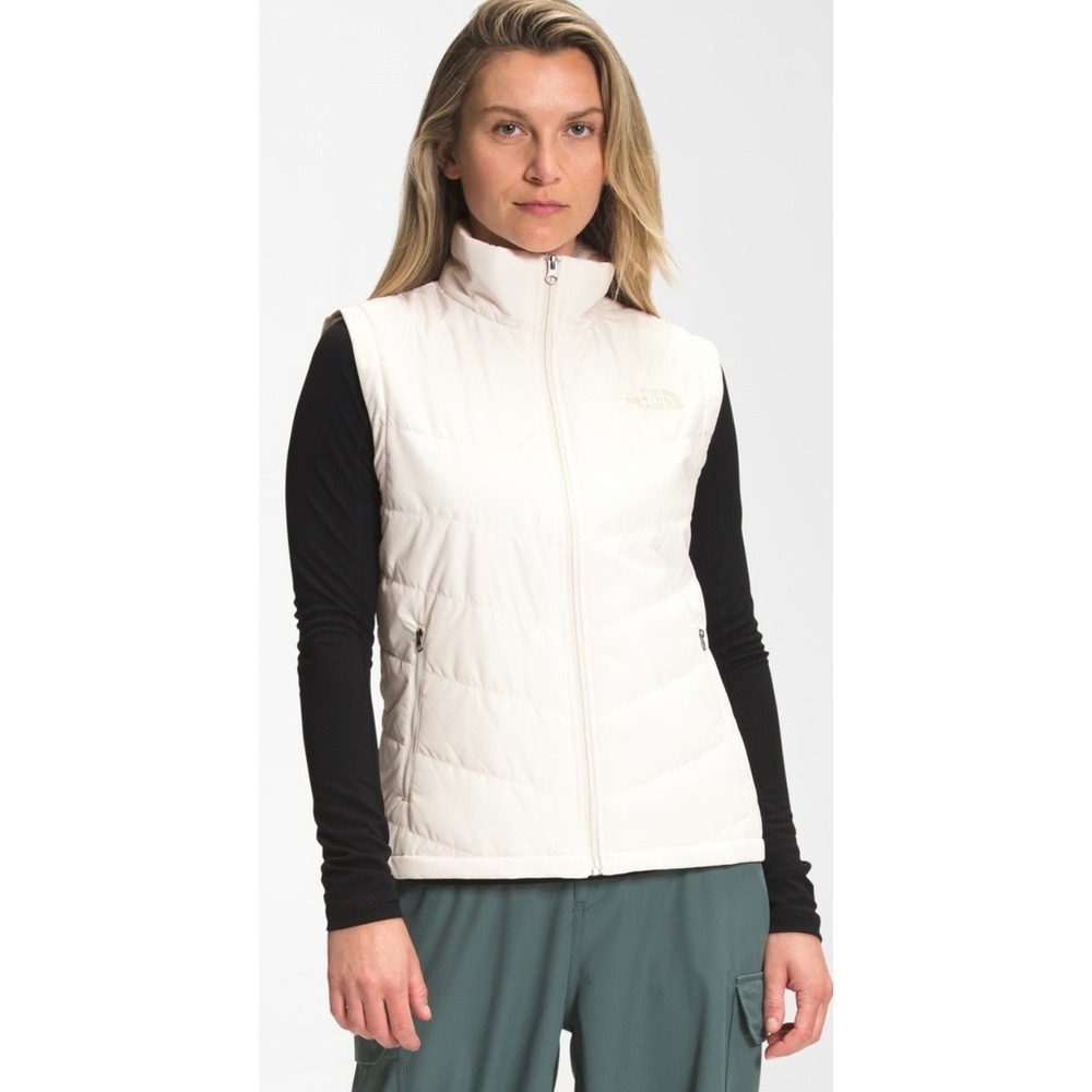 The North Face Tamburello Vest Womens Medium White NF0A5GDZ Insulated Puffer